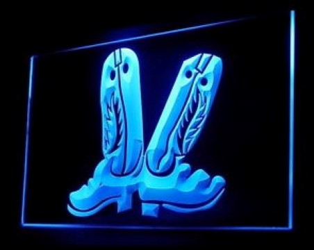 Cowboys nice Shoes Boots LED Neon Sign
